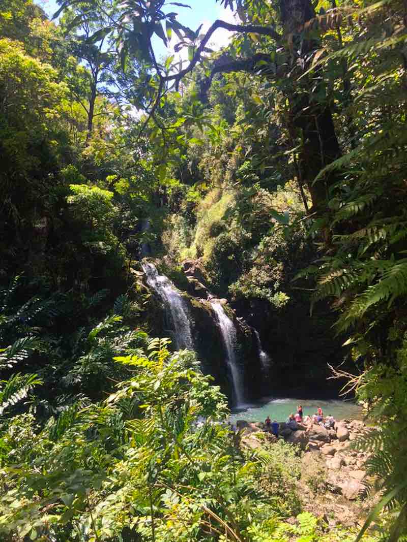 waterval op Maui