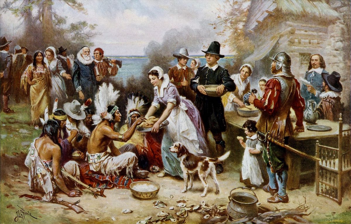 De eerste Thanksgiving Day
